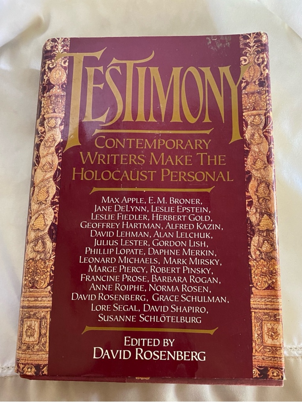 Hardcover Book - Testimony Collection Holocaust Personal David Rosenberg